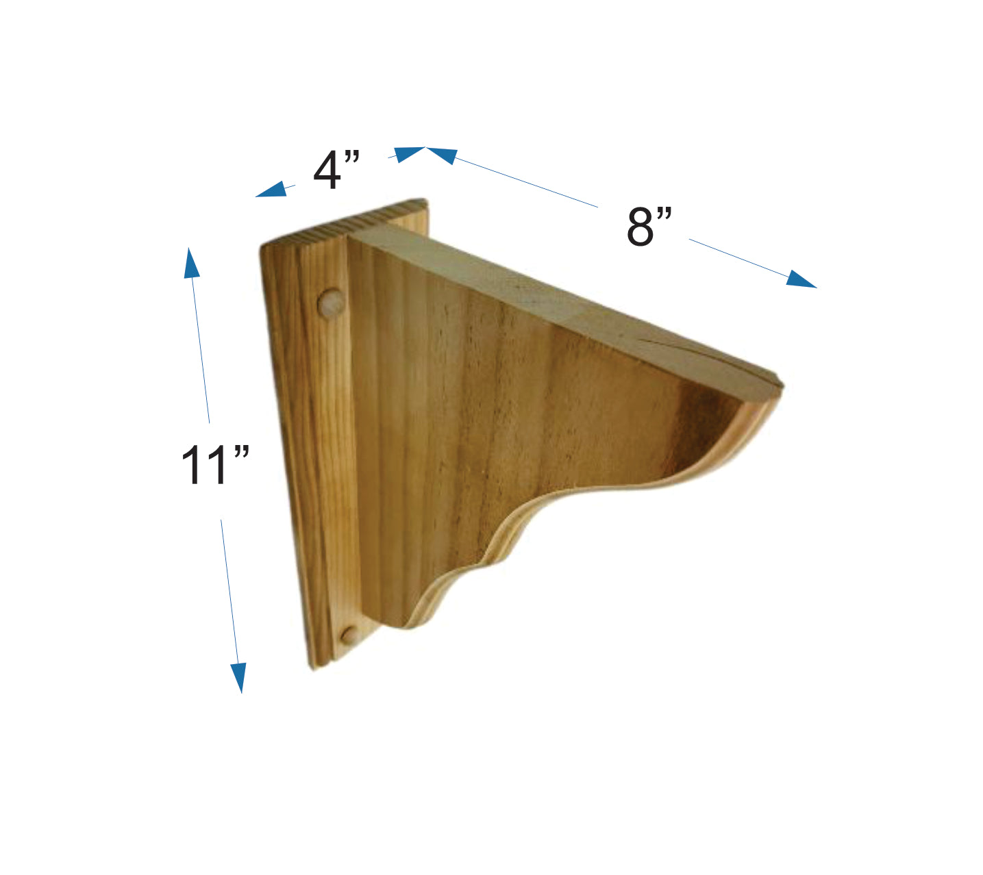 8x11 Pine Bracket